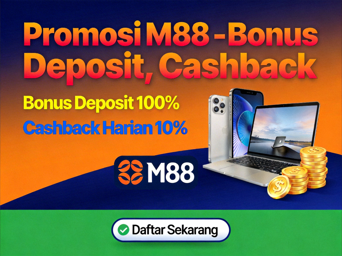 Promosi M88 - Bonus Deposit, Cashback